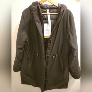BNWT Womens Lululemon Waterproof Insulated Cinch Waist Parka Size L